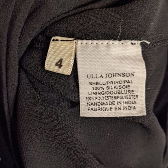 Ulla Johnson | Flo Silk Eyelet Mini Skirt in Raven - Picture 7 of 9